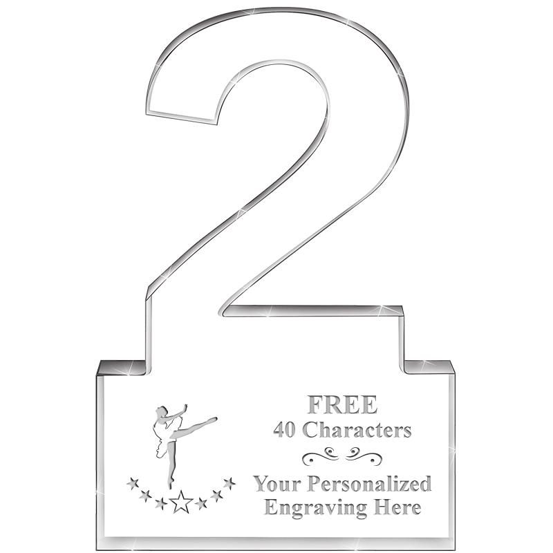 6" 2 YEARS OF SERVICE ACRYLIC