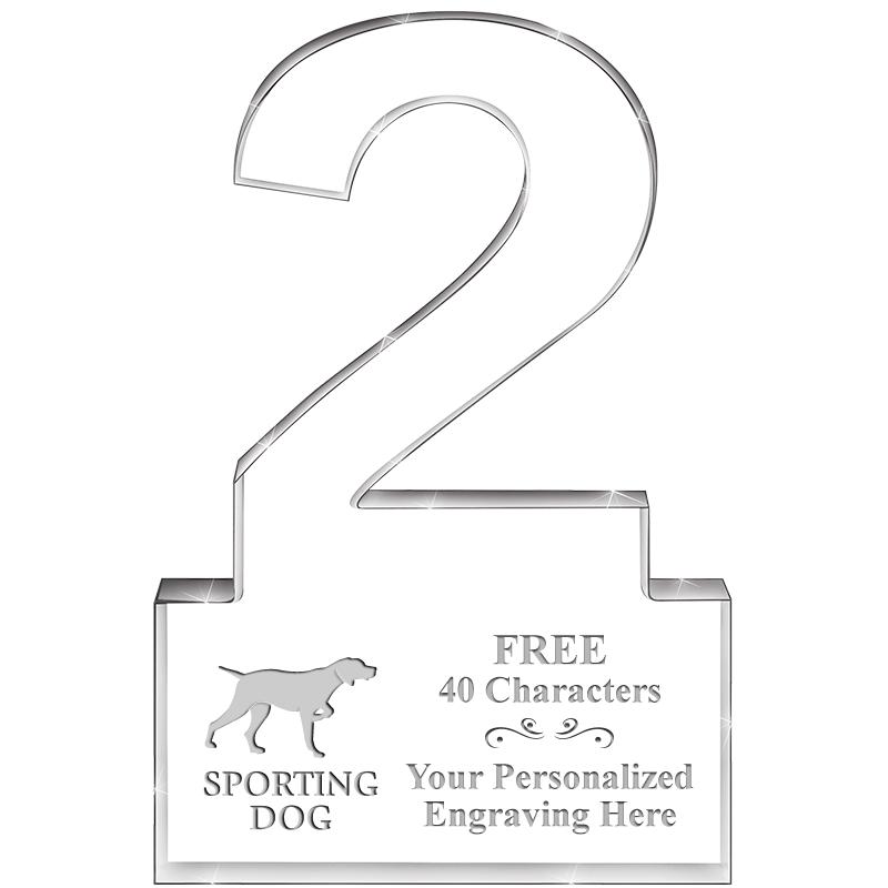 6" 2 YEARS OF SERVICE ACRYLIC