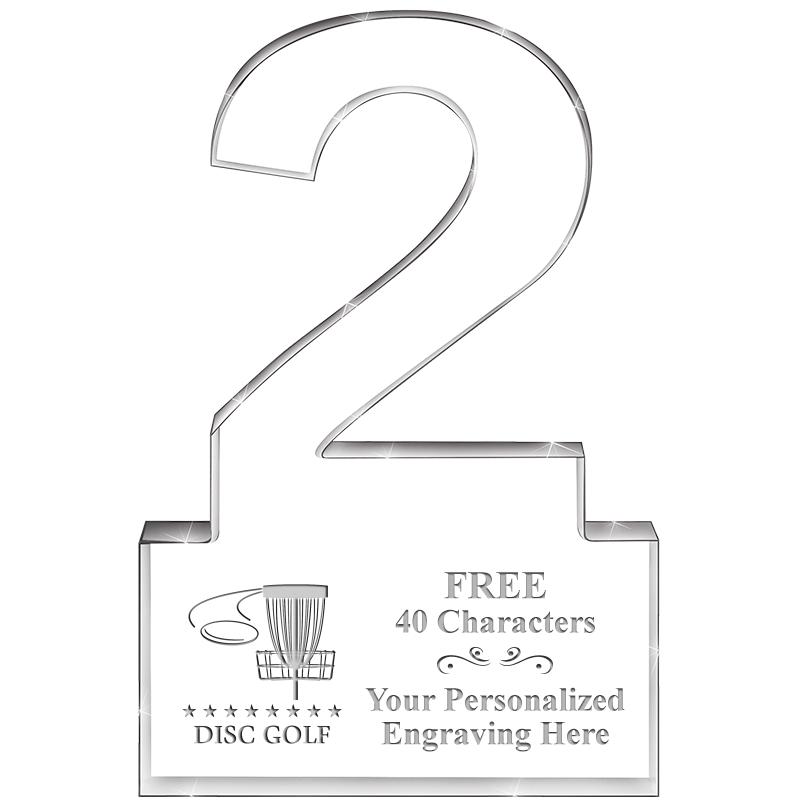 6" 2 YEARS OF SERVICE ACRYLIC