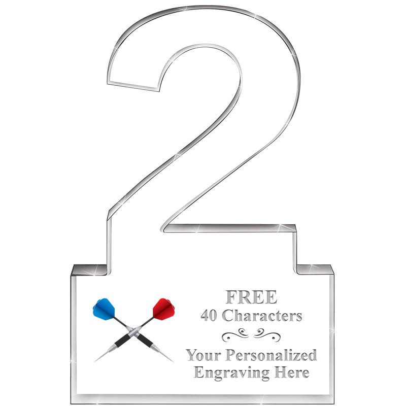 6" 2 YEARS OF SERVICE ACRYLIC