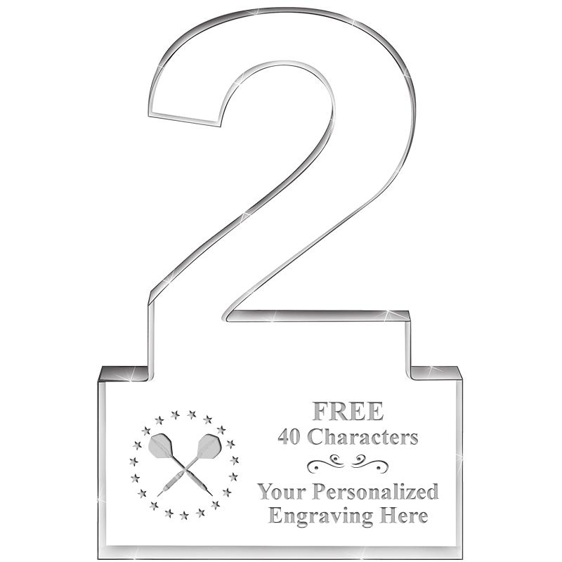 6" 2 YEARS OF SERVICE ACRYLIC