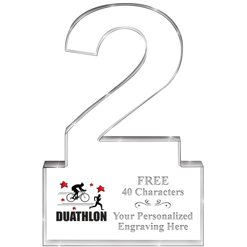 6" 2 YEARS OF SERVICE ACRYLIC