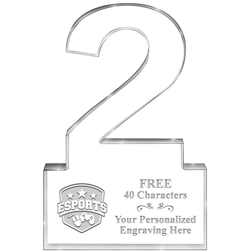 6" 2 YEARS OF SERVICE ACRYLIC