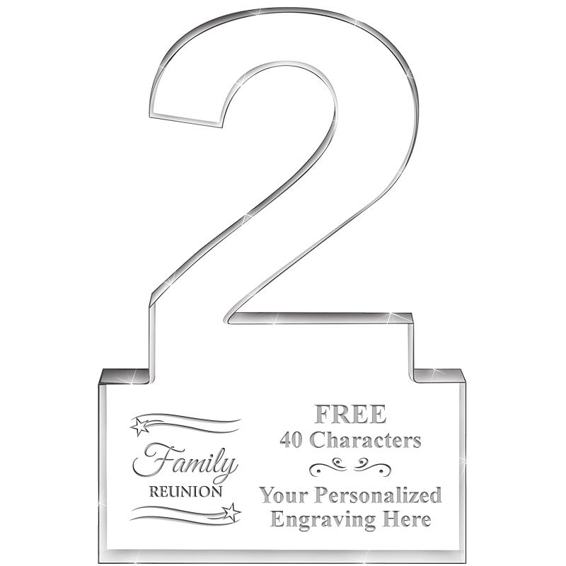 6" 2 YEARS OF SERVICE ACRYLIC