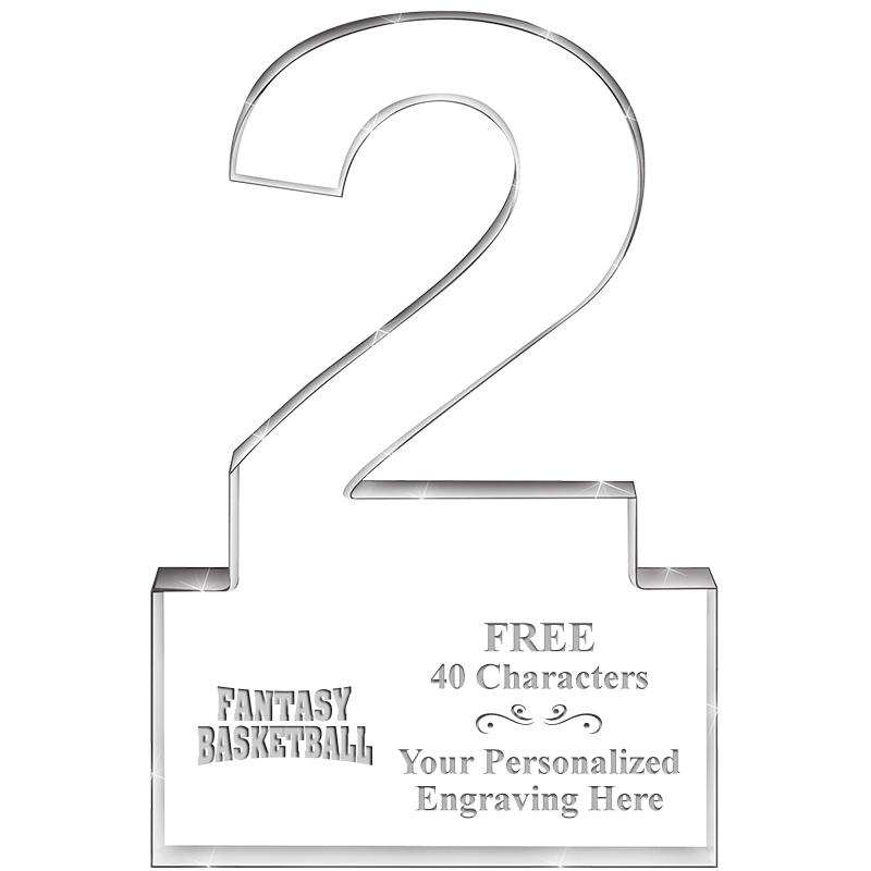 6" 2 YEARS OF SERVICE ACRYLIC