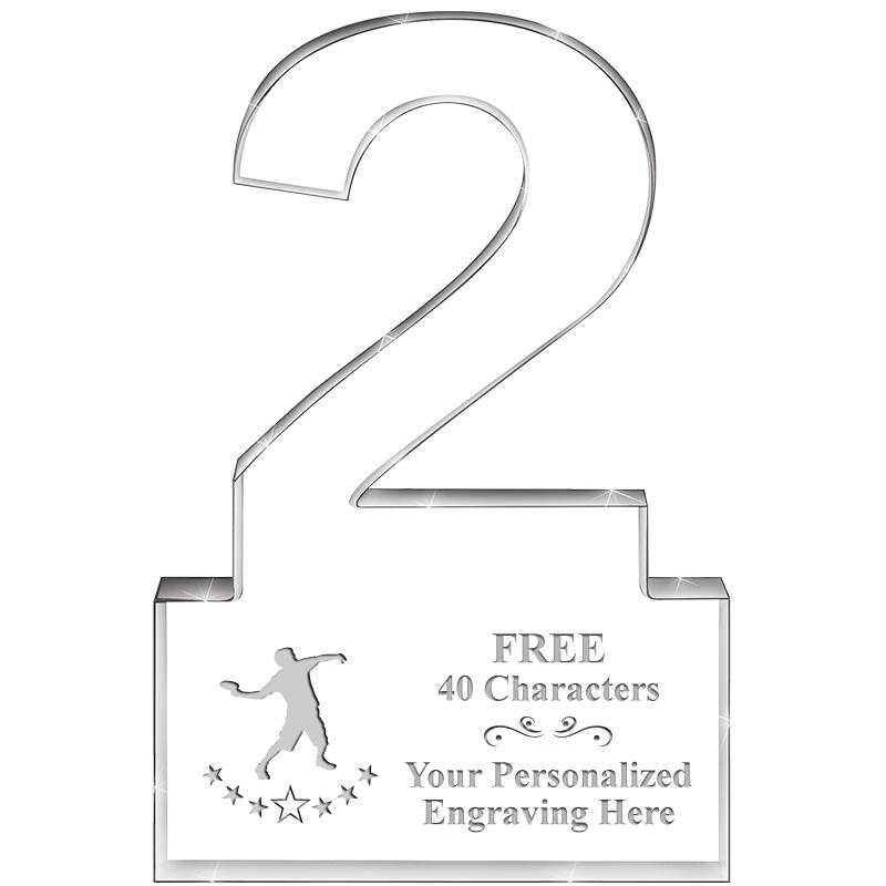 6" 2 YEARS OF SERVICE ACRYLIC