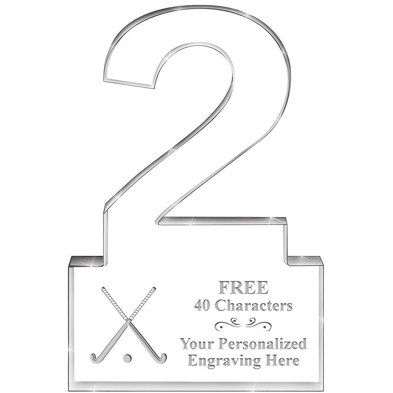 6" 2 YEARS OF SERVICE ACRYLIC