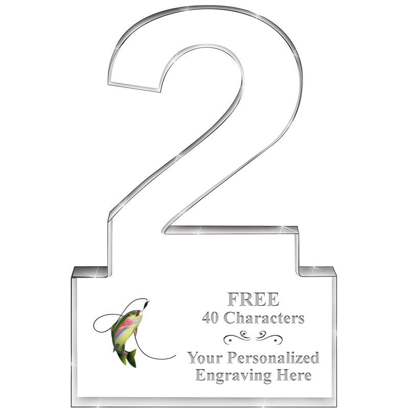 6" 2 YEARS OF SERVICE ACRYLIC