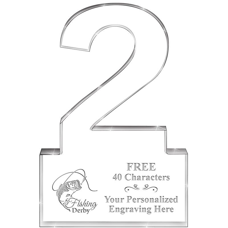 6" 2 YEARS OF SERVICE ACRYLIC