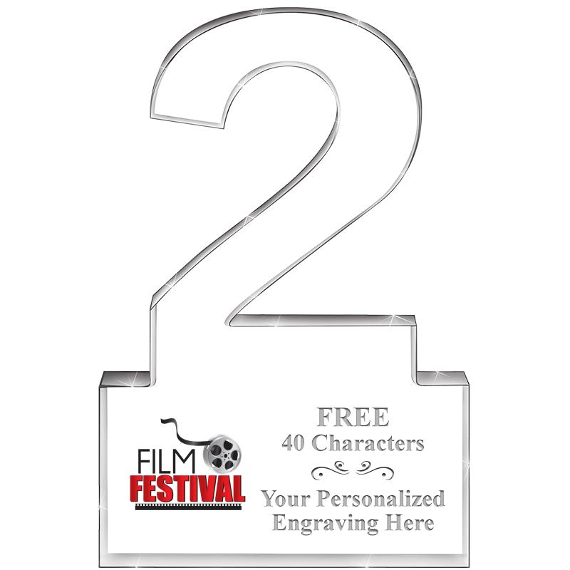 6" 2 YEARS OF SERVICE ACRYLIC