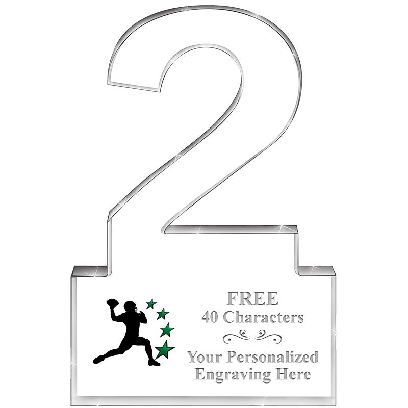 6" 2 YEARS OF SERVICE ACRYLIC