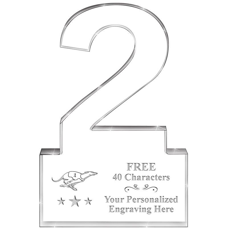 6" 2 YEARS OF SERVICE ACRYLIC