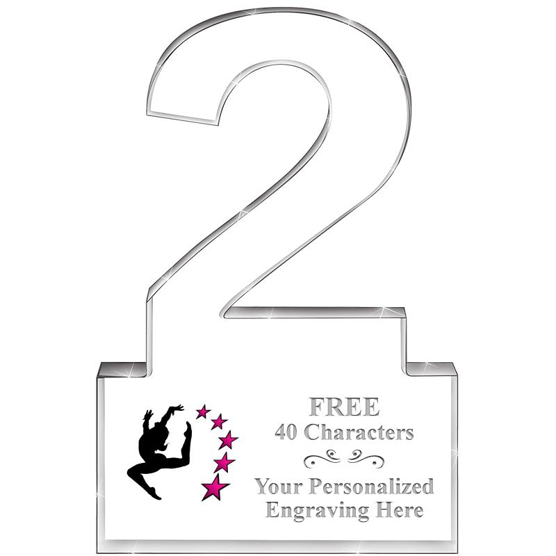 6" 2 YEARS OF SERVICE ACRYLIC