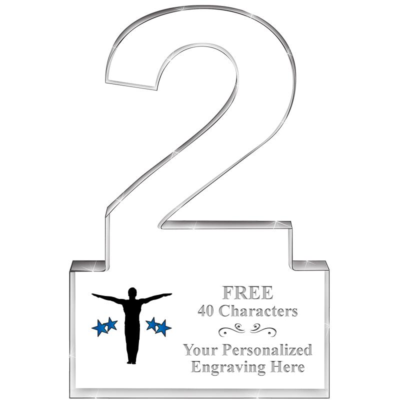 6" 2 YEARS OF SERVICE ACRYLIC