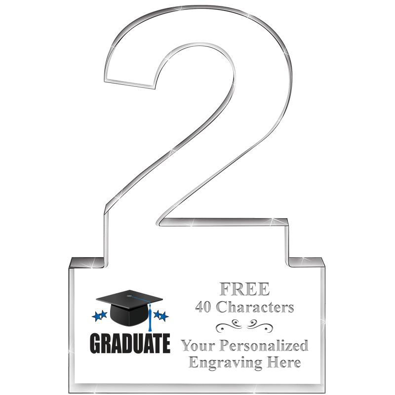 6" 2 YEARS OF SERVICE ACRYLIC