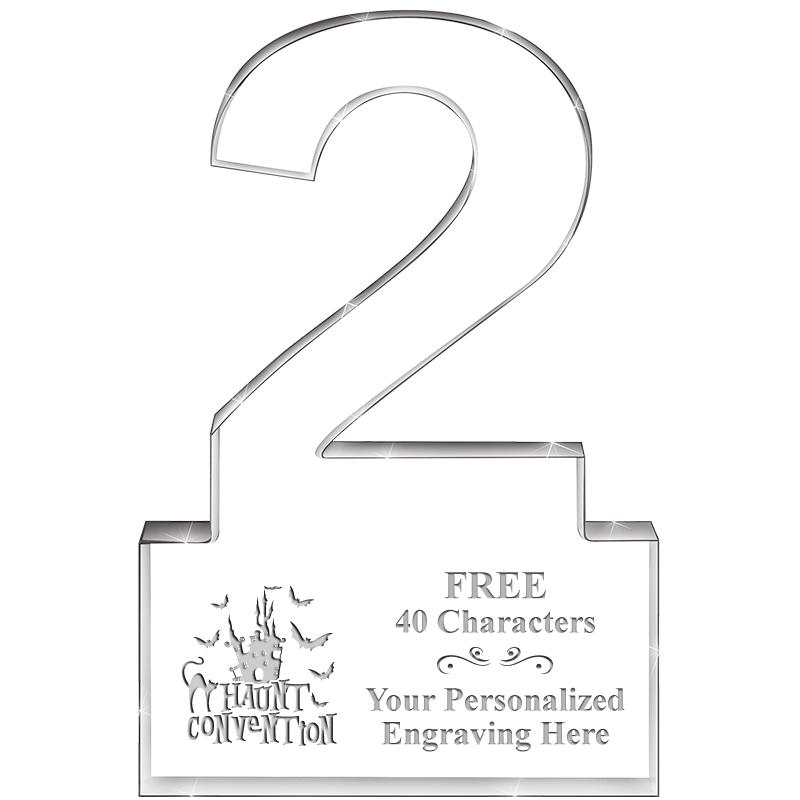 6" 2 YEARS OF SERVICE ACRYLIC