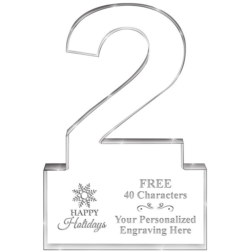 6" 2 YEARS OF SERVICE ACRYLIC