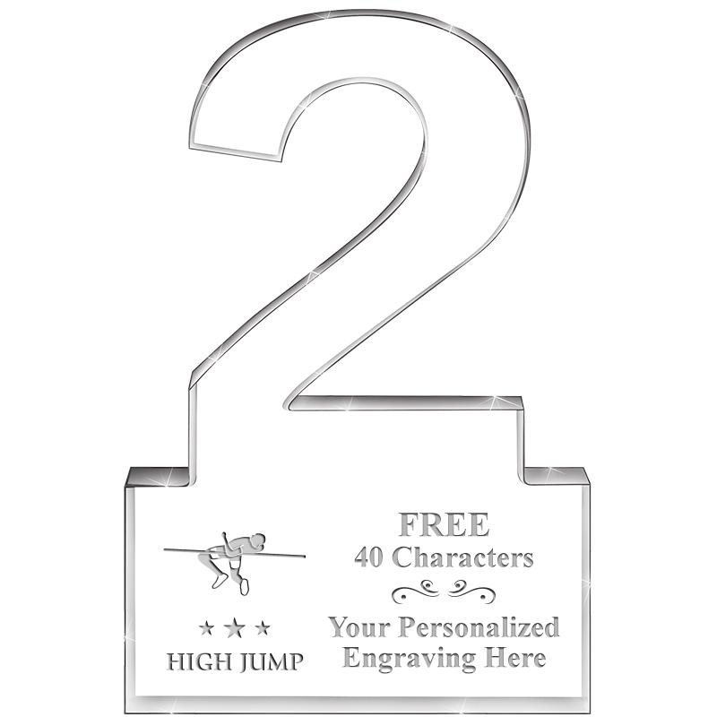 6" 2 YEARS OF SERVICE ACRYLIC