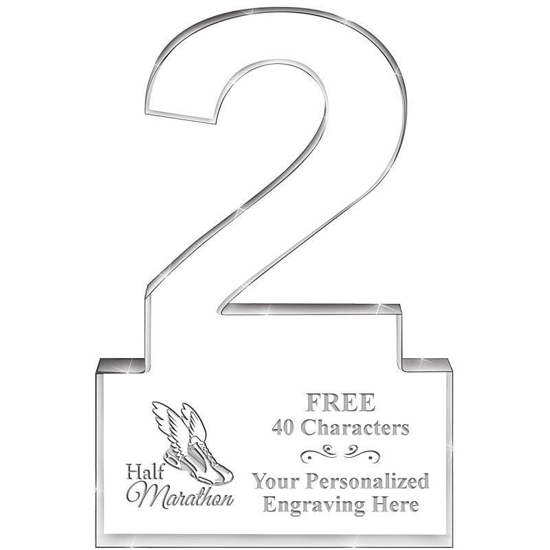 6" 2 YEARS OF SERVICE ACRYLIC