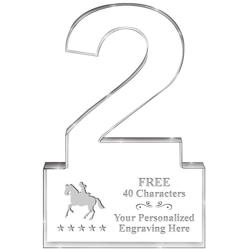 6" 2 YEARS OF SERVICE ACRYLIC