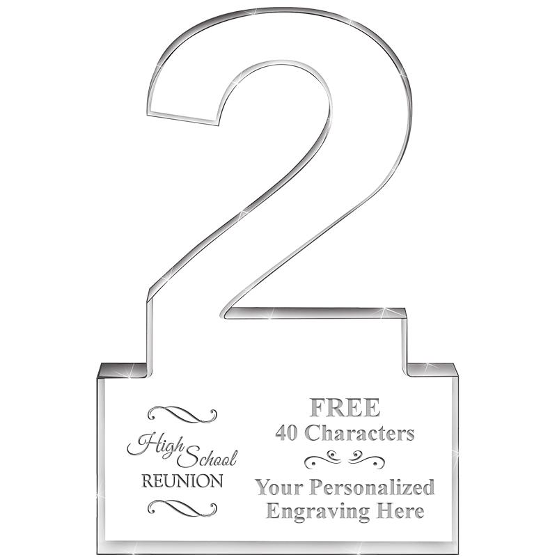 6" 2 YEARS OF SERVICE ACRYLIC