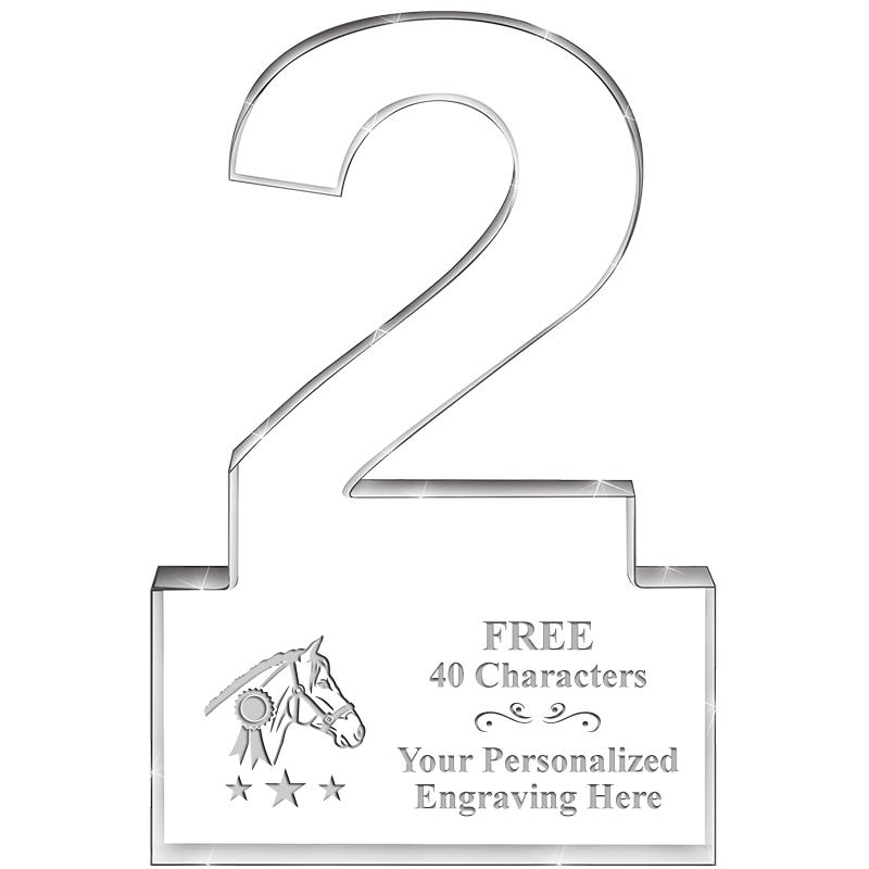 6" 2 YEARS OF SERVICE ACRYLIC