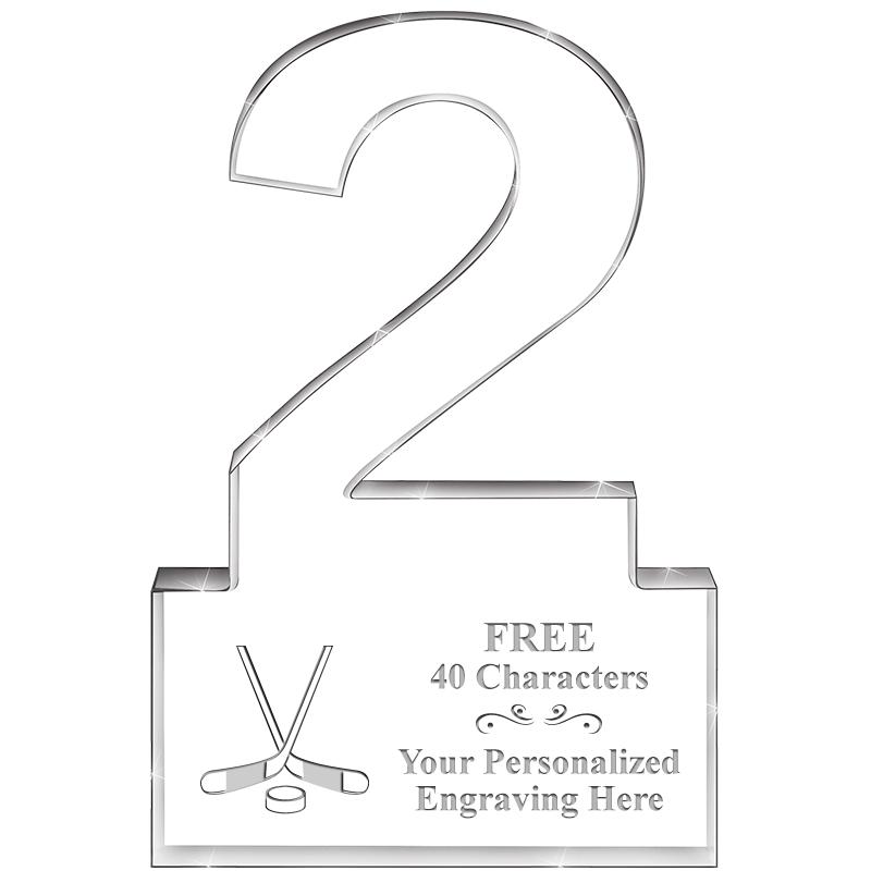 6" 2 YEARS OF SERVICE ACRYLIC