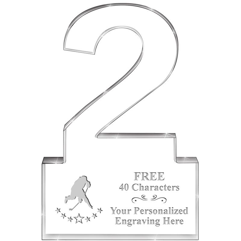 6" 2 YEARS OF SERVICE ACRYLIC