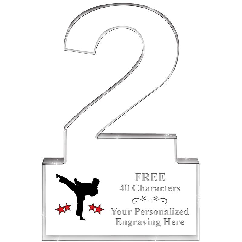 6" 2 YEARS OF SERVICE ACRYLIC