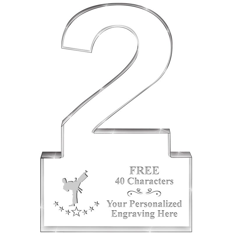 6" 2 YEARS OF SERVICE ACRYLIC