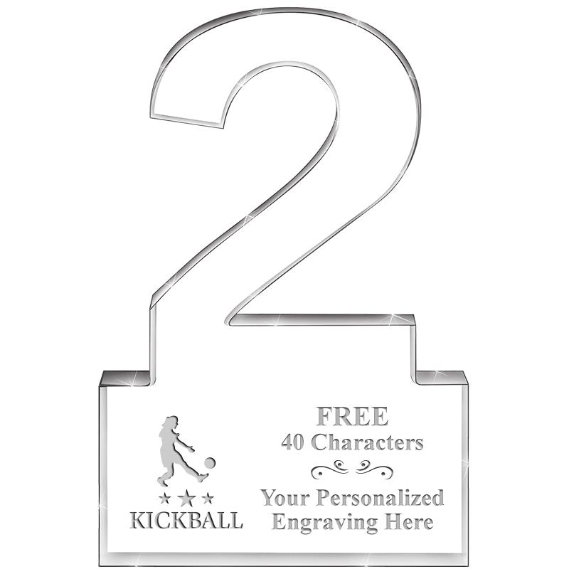 6" 2 YEARS OF SERVICE ACRYLIC