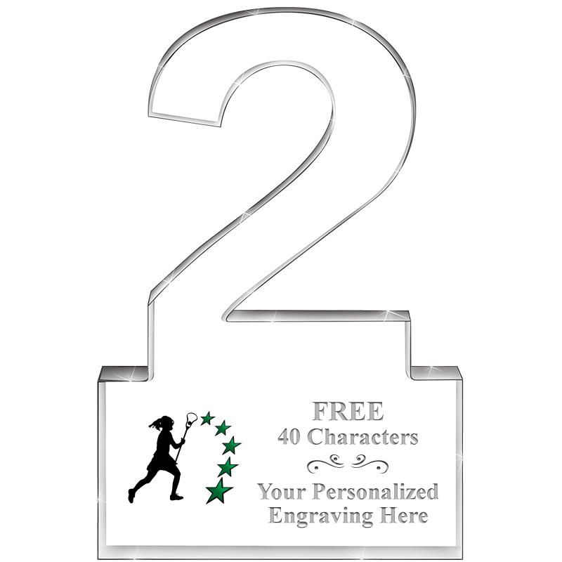 6" 2 YEARS OF SERVICE ACRYLIC