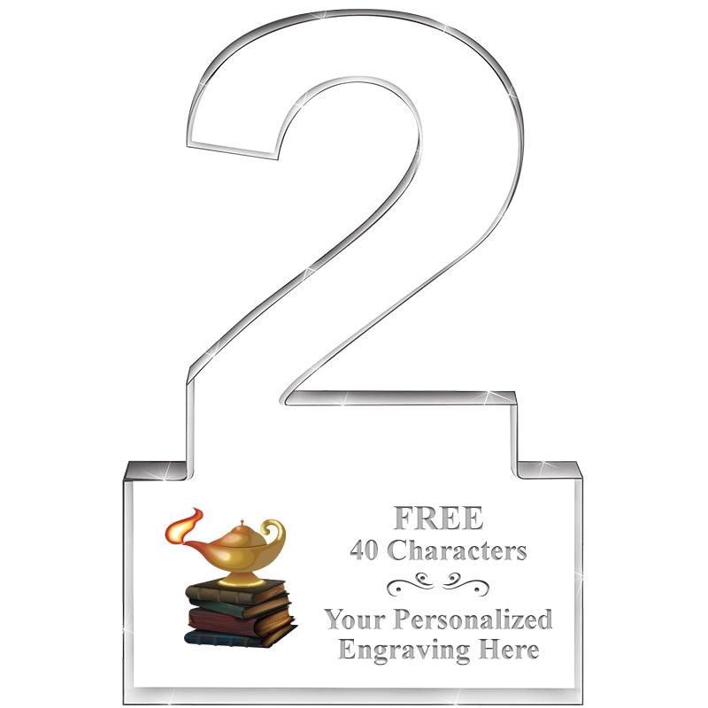 6" 2 YEARS OF SERVICE ACRYLIC