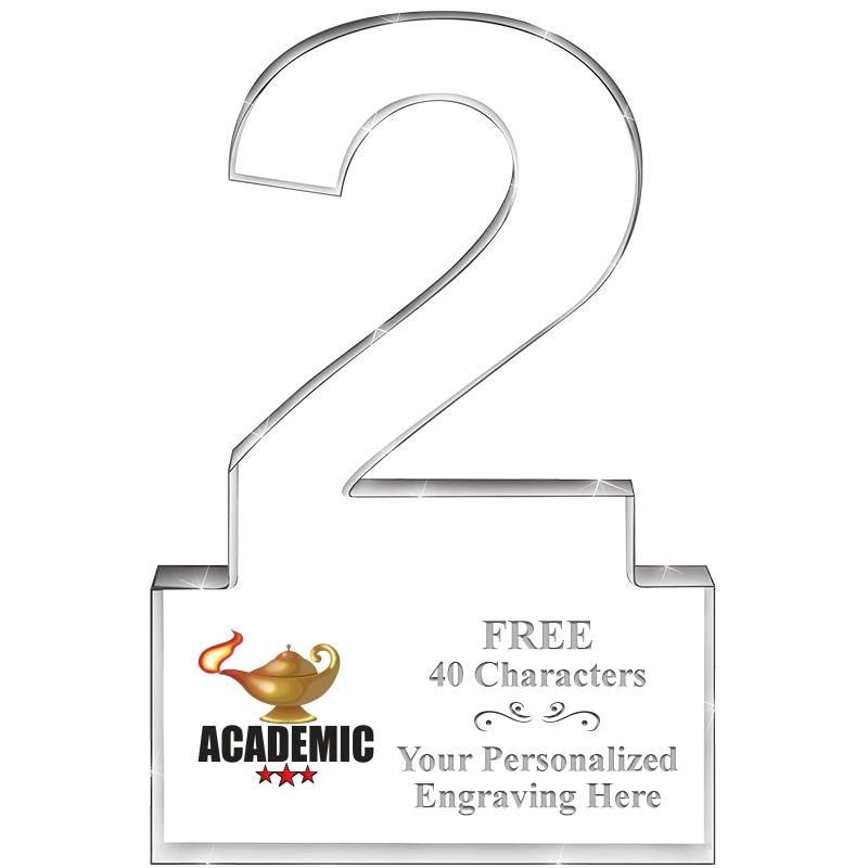 6" 2 YEARS OF SERVICE ACRYLIC