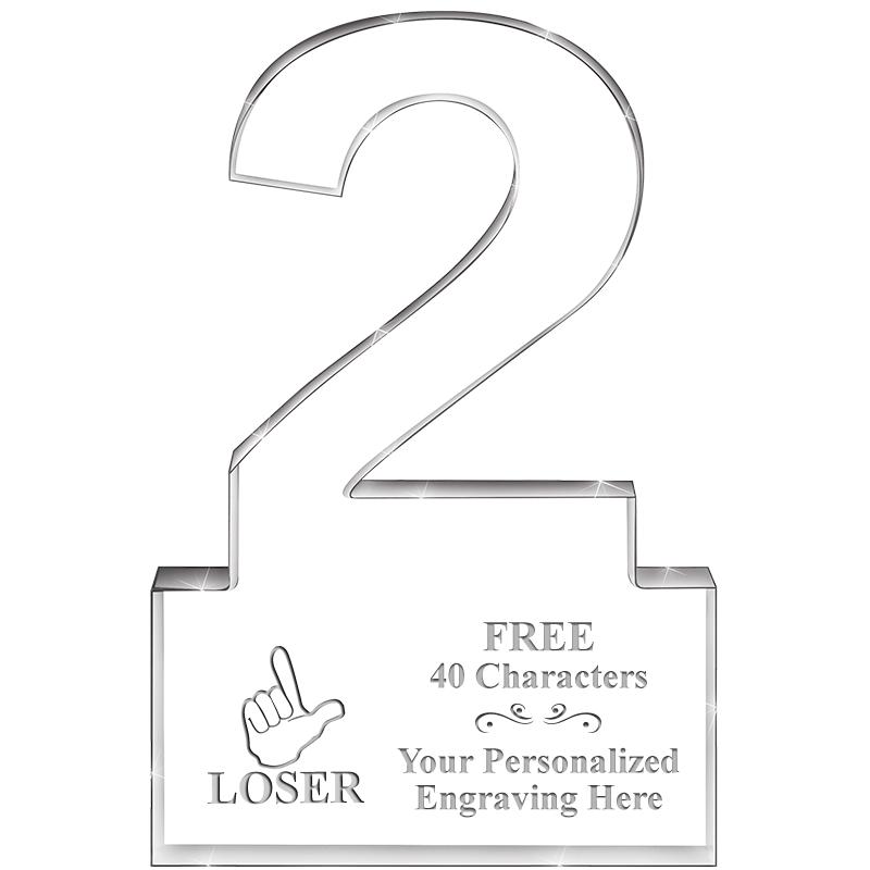 6" 2 YEARS OF SERVICE ACRYLIC