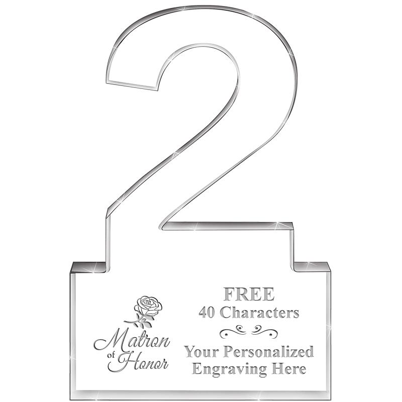 6" 2 YEARS OF SERVICE ACRYLIC