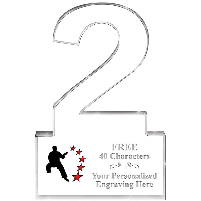 6" 2 YEARS OF SERVICE ACRYLIC