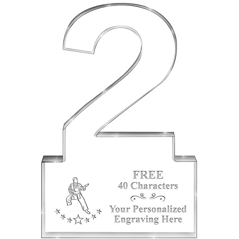 6" 2 YEARS OF SERVICE ACRYLIC