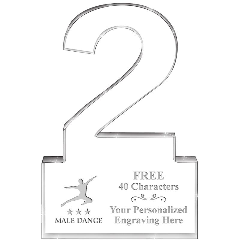 6" 2 YEARS OF SERVICE ACRYLIC