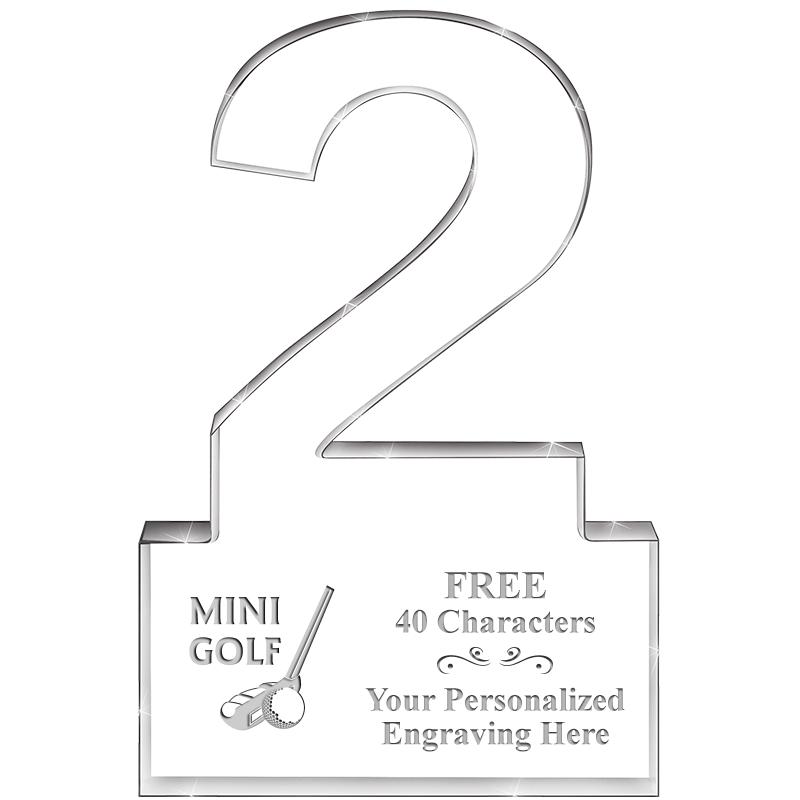 6" 2 YEARS OF SERVICE ACRYLIC