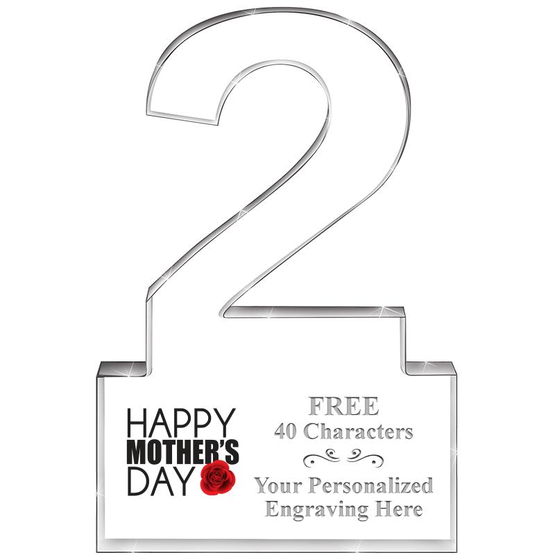 6" 2 YEARS OF SERVICE ACRYLIC