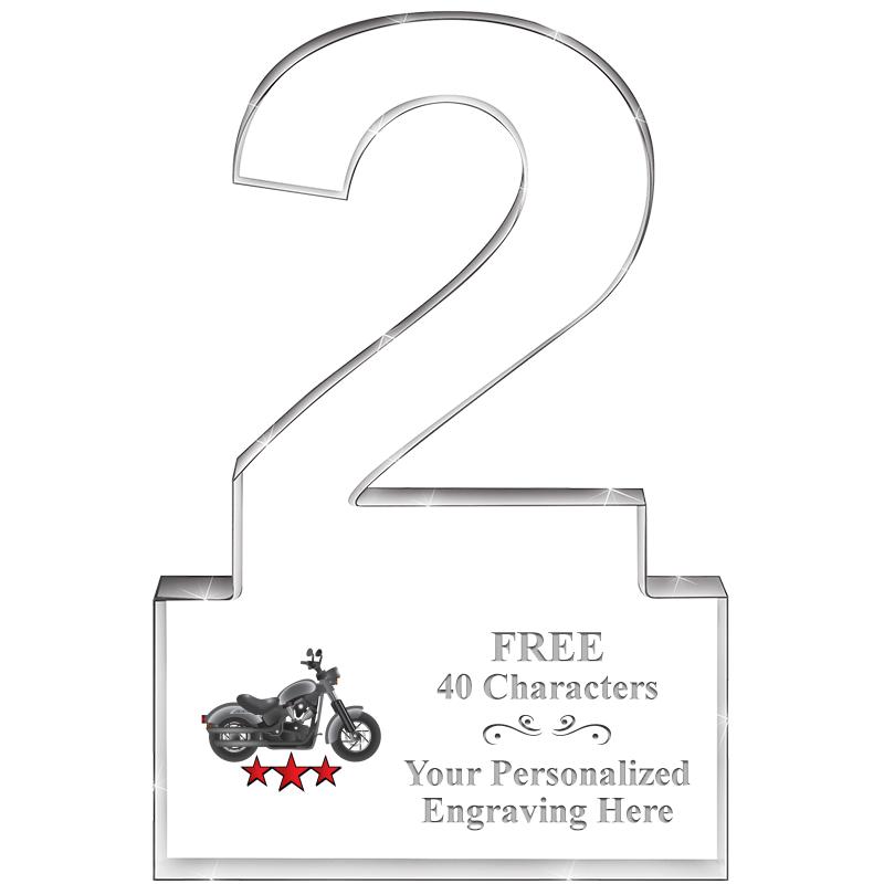 6" 2 YEARS OF SERVICE ACRYLIC