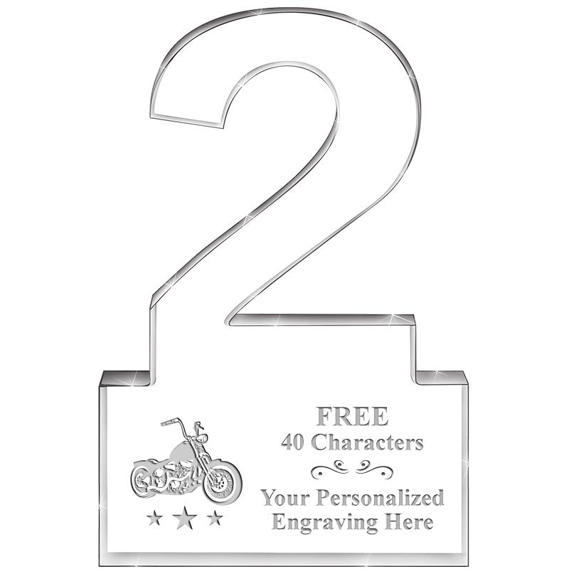 6" 2 YEARS OF SERVICE ACRYLIC