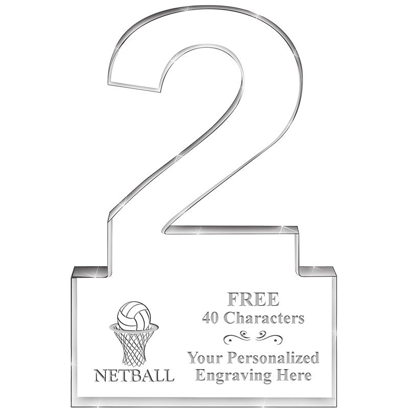 6" 2 YEARS OF SERVICE ACRYLIC