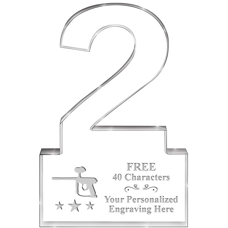 6" 2 YEARS OF SERVICE ACRYLIC