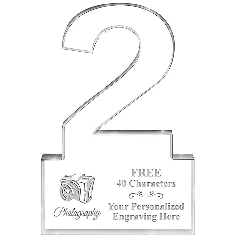 6" 2 YEARS OF SERVICE ACRYLIC