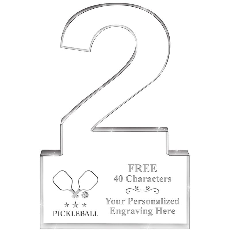 6" 2 YEARS OF SERVICE ACRYLIC