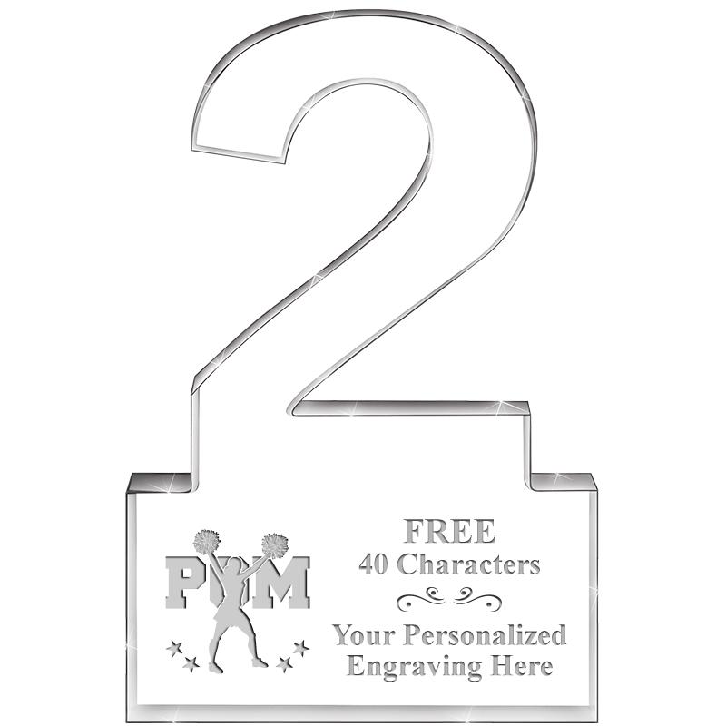 6" 2 YEARS OF SERVICE ACRYLIC