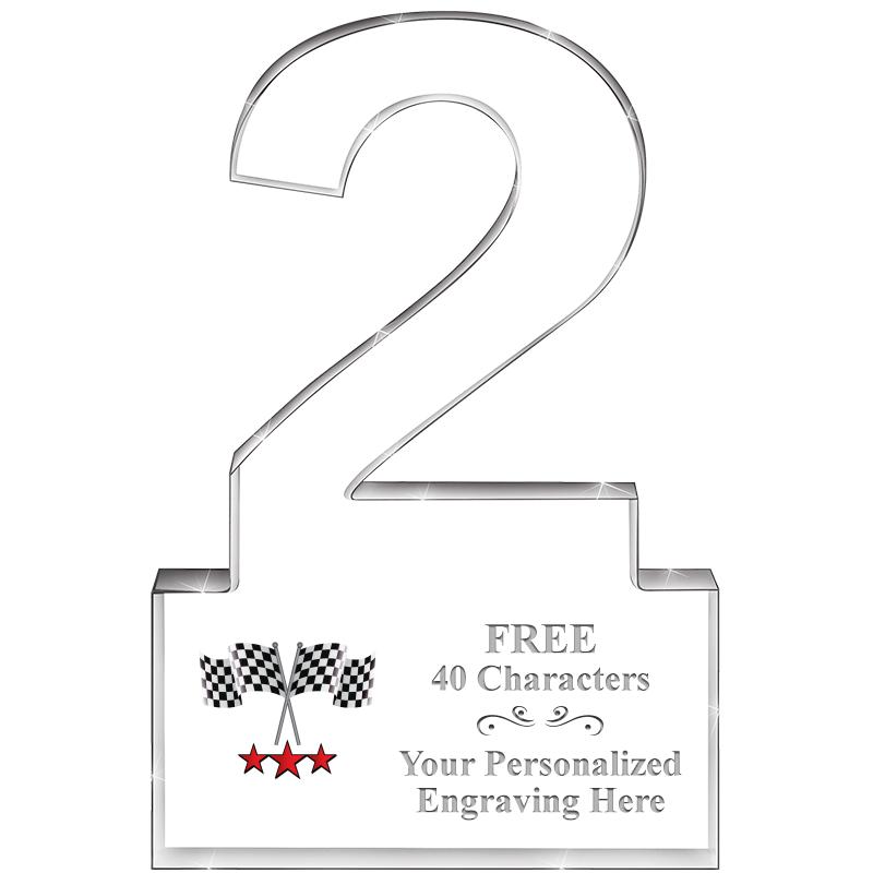 6" 2 YEARS OF SERVICE ACRYLIC