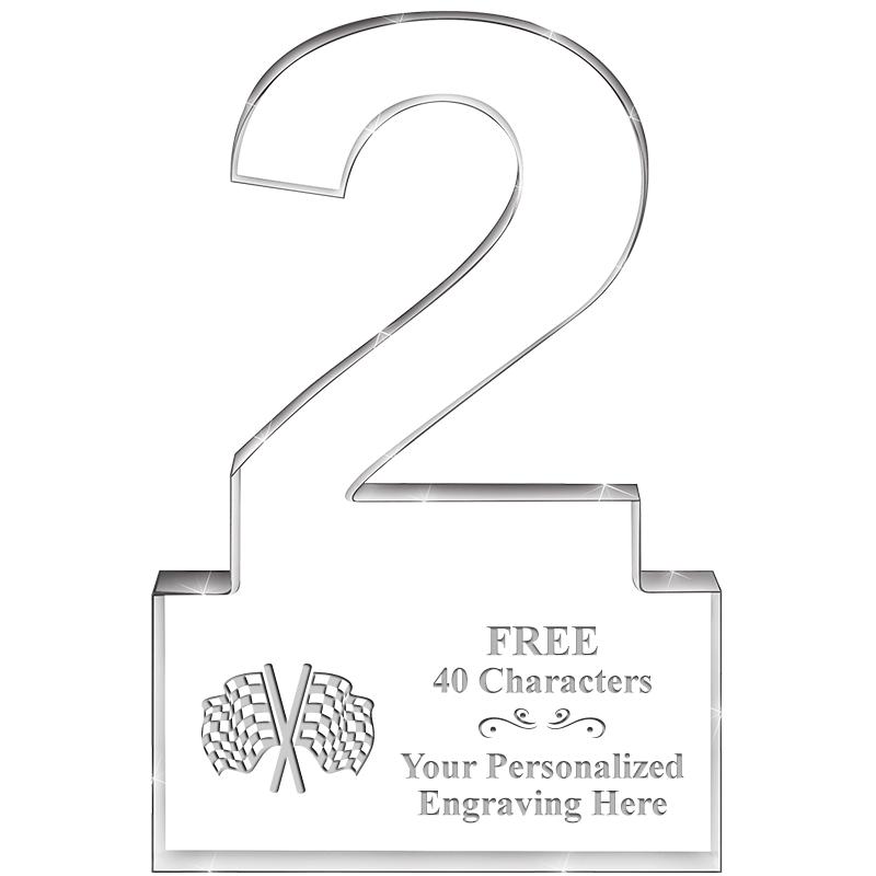 6" 2 YEARS OF SERVICE ACRYLIC